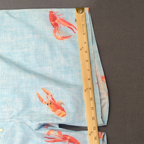 Johnnie-O Swim Trunks Men's XXL Blue Baja Toma Shorts Crawfish NWT - Picture 8 of 13